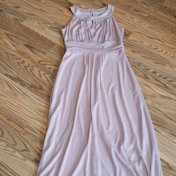 Full length Gown, Stretchy Pink Sparkly, Prom, Evening, Cruise - Picture 3 of 10